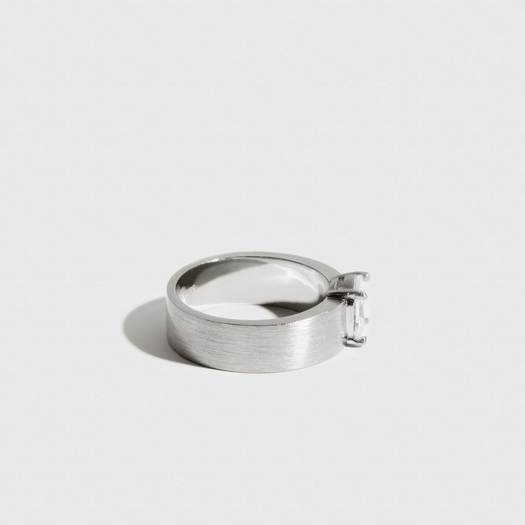 L'Ovale Ring Silver Side