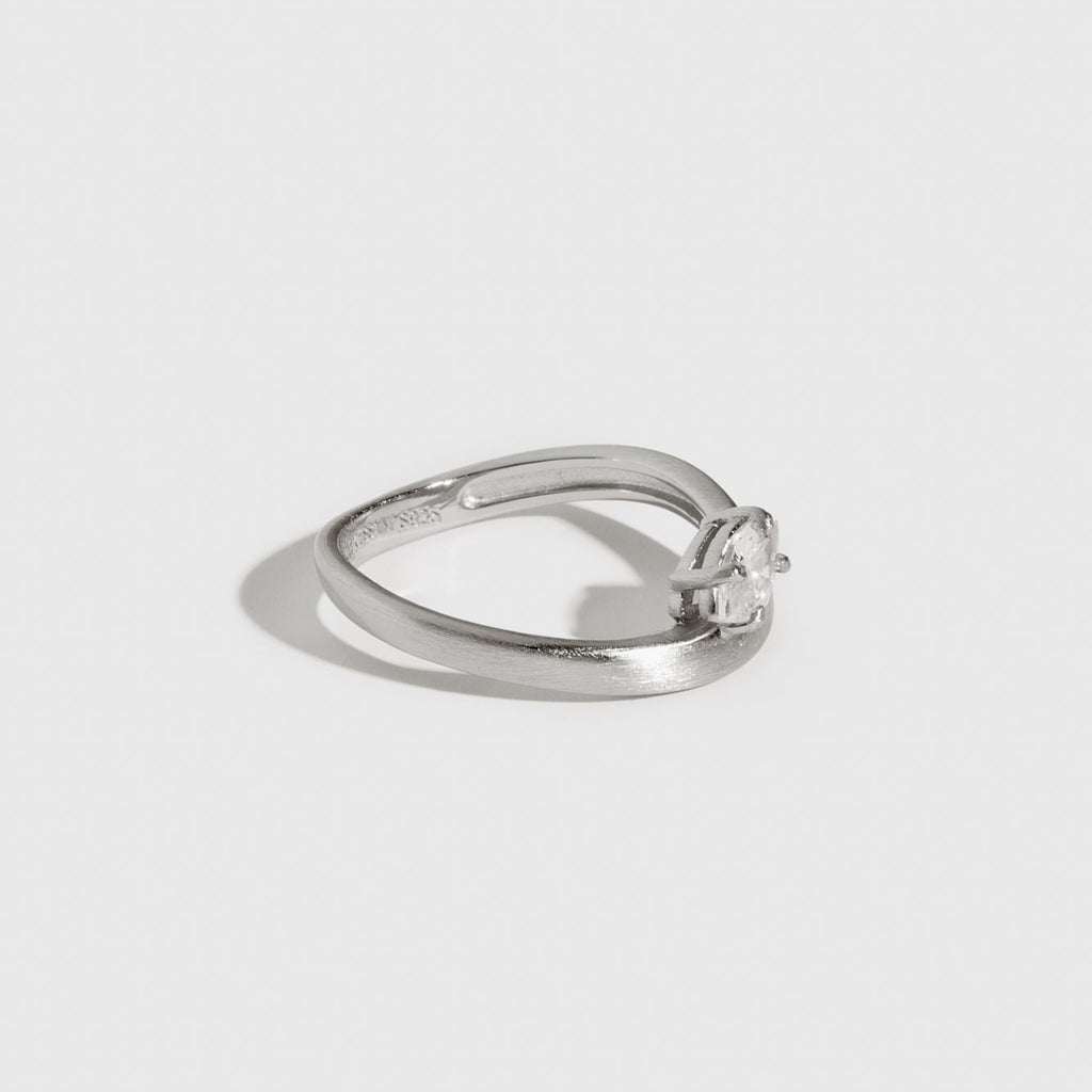 La Marquise Ring Silver Side